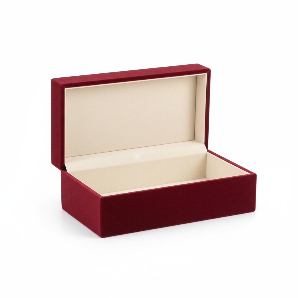 Large Burgundy Velvet Gift Box