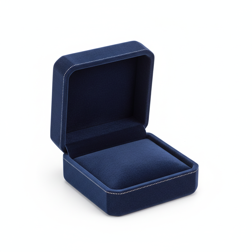 Medium Navy Velvet Gift Box